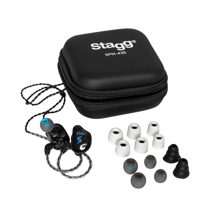 Stagg 4-Driver In-Ear Monitors - Black