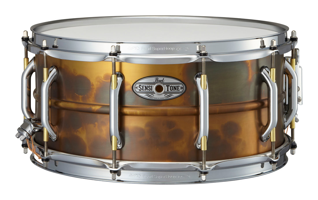 Pearl 14"x6.5" Beaded Brass SensiTone Premium Snare Drum - STA-1465FB