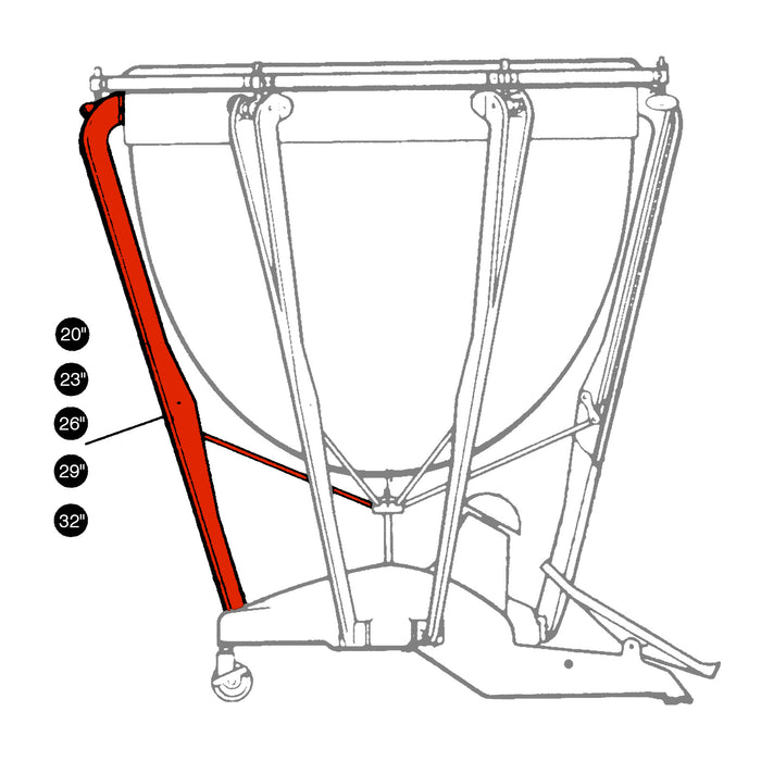 Ludwig 26" Strut Assembly for Grand Symphonic & Professional Model Timpani