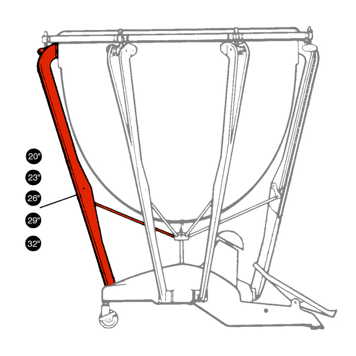 Ludwig 26" Strut Assembly for Standard Model Timpani