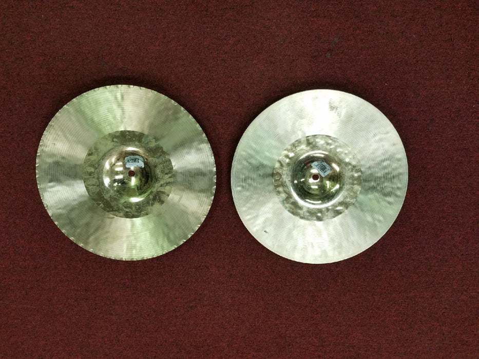 Zildjian K1213 13" K Custom Hybrid Hi Hat Cymbals Pair 876 & 1194 Grams - Used